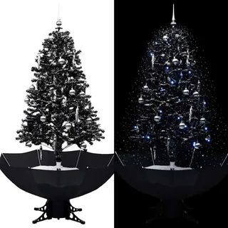 Schneiender Weihnachtsbaum Mit Schirmfuß Schwarz 170 Cm Pvc
