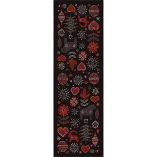 Tischläufer -Julnatt- Schwarz, 35x120 cm (Ekelund)