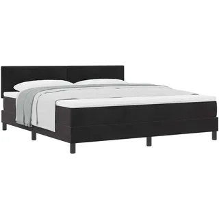 vidaXL Boxspringbett 180 x 200 cm Schwarz