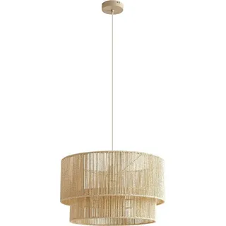 Lindby Hängeleuchte Anuva, Ø 45 cm, beige, Papier, E27 - Beige