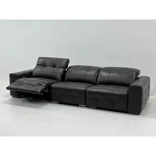 Salottini Big-Sofa XL Kinosofa Recliner Fabiano Leder Sofa Bigsofa Motor, Echtleder schwarz