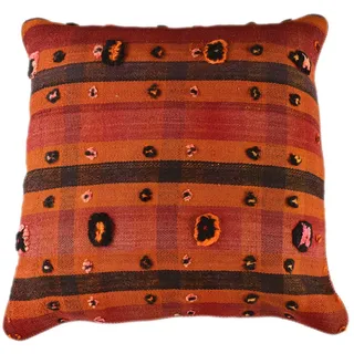 KUHFELL online & NOMAD Bodenkissen Kelim Kissen Sitzkissen 80 x 80 cm aus persischen Vintage Kelim