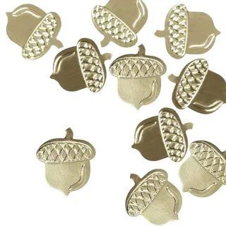 Oblique Unique® Eichel Konfetti Gold Nuss Frucht Streu Deko für Herbst Geburtstag Feier Party Tisch Deko oder zum Basteln
