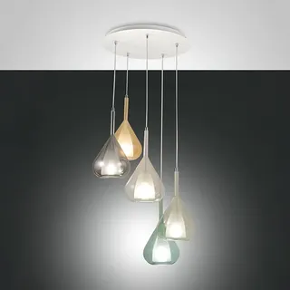 Fabas Luce Lila 5-flg. Ø500 mm mehrfarbig