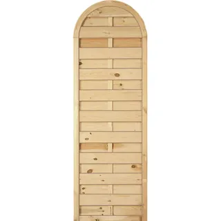 Tetzner & Jentzsch Lamellenzaun 60 x 180/150 cm Grün Holz