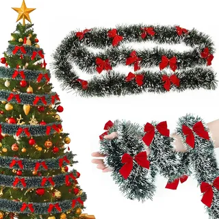 Künstliche Weihnachtsgirlande, 5-teilig, 10 m, Girlande Weihnachten