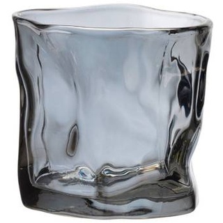 Zoha Glas 2er Set Diamond Black Glas Trinkgläser Cocktailgläser 200ml, Glas, Hitzebeständig Eiskaffeegläser