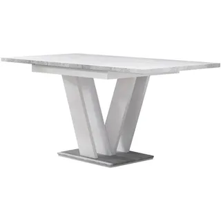 Mirjan24 Atraks 120 x 76 x 80 cm Weiß Matt/Beton