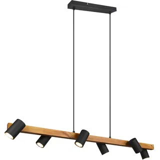 Trio Marley 6-flg. 20 cm schwarz matt Holz