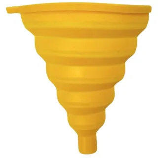 Dunlop Trichter Dunlop faltbarer Silikon Trichter 11 cm Gelb Öltrichter Küchentrichter, Spülmaschinenfest, leicht zu reinigen gelb