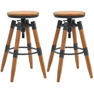 vidaXL Barhocker 53,5 x 53,5 x 79 cm Braun