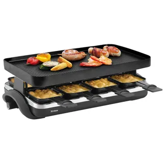 Trisa Raclette Supreme 8 Raclette 8 Pfännchen, Antihaftbeschichtung schwarz