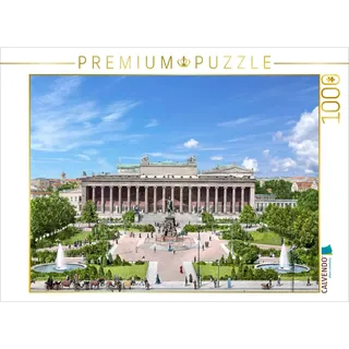 CALVENDO Puzzle Berlin - Altes Museum und Lustgarten um 1900 | 1000 Teile Lege-Größe 64 x 48 cm Foto-Puzzle für glückliche Stunden