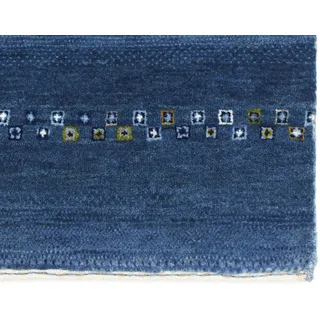 Gabbeh Teppich Loribaff 2 200 x 300 cm Wolle Blau