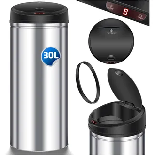 Kesser Automatik Sensor Mülleimer 30 l Silber