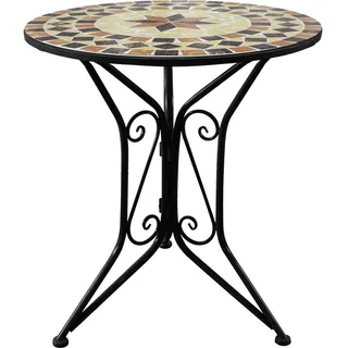 Hti-Living Gartentisch 55 x 55 x 68 cm Schwarz