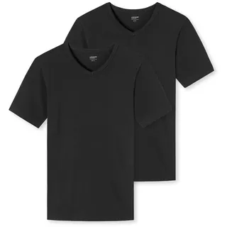 SCHIESSER V-Shirt schwarz M