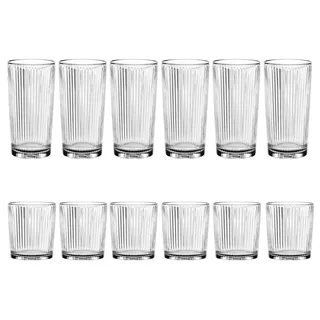Nachtmann Gläser-Set APERITIVO 12-teilig Kristallglas - 370 ml - Transparent - 6x Whiskygläser weiß