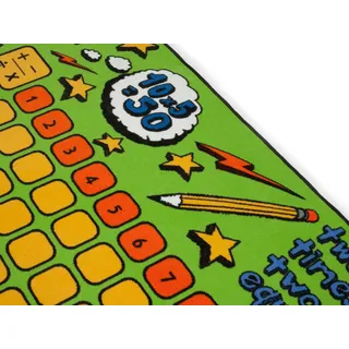 Kinderteppich KLEINES 1x1 Spielteppich Lern-Teppich fürs Kinderzimmer 200x200cm