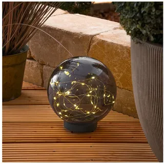 esotec Kugelleuchte Kunststoff D 20 cm 30 LEDs Akku grau