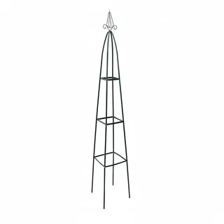 Relaxdays Rankturm Metall spitz 190 x 190 cm Grün