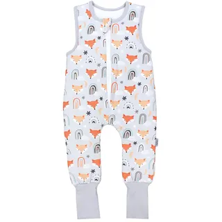 TupTam Baby Schlafsack Ganzjahresschlafsack mit Beinen Bunt 2,5 TOG 68/74