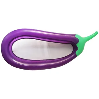 Aubergine-Pool-Float, Riesige Aufblasbare Auberginen-Float-Pool-Lounge-Stuhl, PVC-Pool-Floating-Hängematte Faltbares Wasser Schwimmendes Bett, Weiches Aufblasbares Floß Für Schwimmbad, 250x110x25 cm