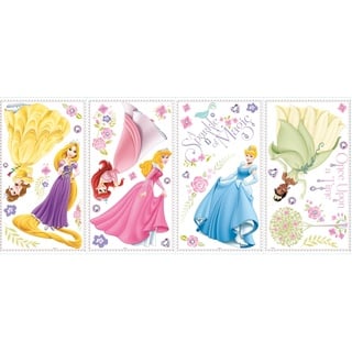 RoomMates RM - Disney Prinzessinnen Leuchtend Wandtattoo, PVC, bunt, 29 x 13 x 2.5 cm