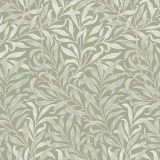 William Morris At Home Vliestapete Willow Bough 0,52 m x 10 m 5 m2 Hell Grün 34193