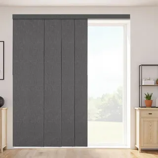 Vevor Flächenvorhang Klettband 116 x 243 cm Dunkelgrau