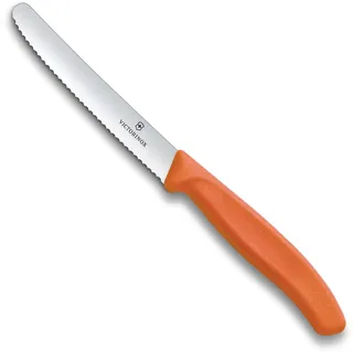 Victorinox Tafelmesser Swiss Classic | 1 Stück | Orange | Swiss Made | scharfe Edelstahlklinge | ideales Frühstücksmesser & Allzweckmesser
