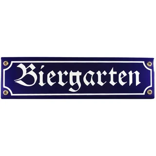 Emaille-Schild "Biergarten"
