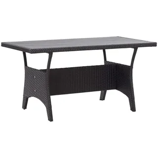 vidaXL Gartentisch 120 x 70 x 66 cm Schwarz