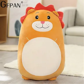 Squishy Plüschtier Kawaii Tier Großer Dinosaurier Shiba Inu Hund Niedliche Plüschmaus Kaninchen Puppe Mädchen Bett Schlafkissen - 45cm - Löwe