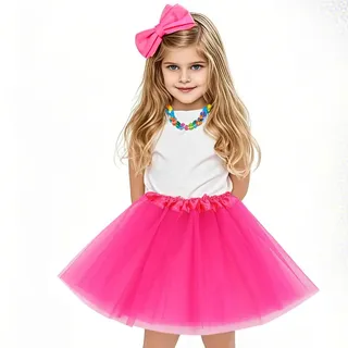 OQKAHIV 1 Stücke Tüllrock Mädchen Minirock, Tütü Minirock, Tüllrock Kinder Mädchen Röcke Tutu, Prinzessin Tüllrock, Ballettrock Prinzessin Tüllrock, 3 Schichten Tüll Ballett Tanz Rock (Pflaumenrot)