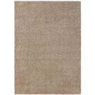 benuta Hochflorteppich, Beige, Kunststoff, Beton Optik, Rechteckig, 200x290 cm, Oeko-Tex® Standard 100, pflegeleicht, Teppiche & Böden, Teppiche, Hochflorteppiche & Shaggys