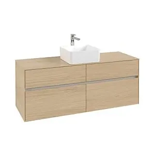 Waschbeckenunterschrank 140 x 55 cm Nordic Oak