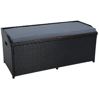 Estexo Gartenbank 120 x 50 x 0 cm Schwarz
