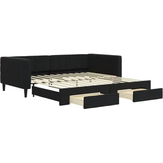 vidaXL Tagesbett 100 x 200 cm Schwarz
