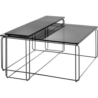 freistil ROLF BENZ Couchtisch freistil 182, individuell zu stellen, in 2 Varianten schwarz 80 cm x 36 cm x 80 cm