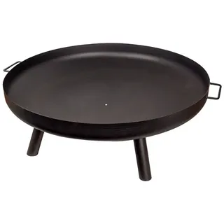 UNUS GARDEN Feuerschale Feuerschale "Arno" Metall, schwarz, (70 cm Durchmesser), Feuerstelle, Feuerkorb - modern und dekorativ schwarz Ø 70 cm