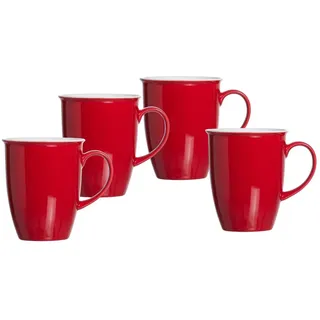 Ritzenhoff & Breker Doppio Kaffeetasse 0,32 l Rot 4 St.