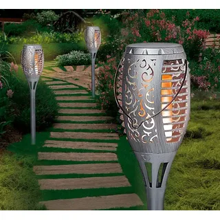 2er-Pack Solar-Gartenstecker »Flame«