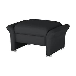 himolla Lederhocker  6001 ¦ schwarz ¦ Maße (cm): B: 79 H: 43 T: 57.0