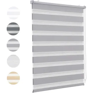 Sekey Doppelrollo 90 x 130 cm grau