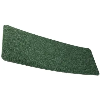ANRO Fußmatte POET Schuhparkplatz schmal Schmutzfangmatte Unifarben, eckig, Höhe: 3 mm, Schuh-Abstellplatz rutschfest 35x100cm Kräusel Grün wasserdicht grün 35 cm x 100 cm x 3 mm