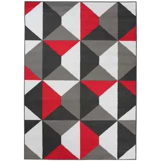 Tapiso Teppich, Rot, Textil, Grafikmuster, Rechteckig, 180x250 cm, Teppiche & Böden, Teppiche, Moderne Teppiche