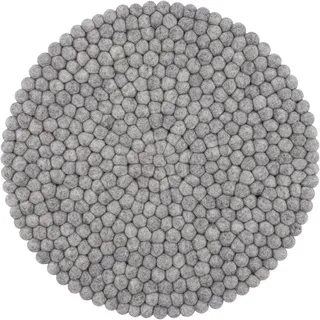 myfelt Béla Filzkugel Sitzauflage Ø 36 cm Beige