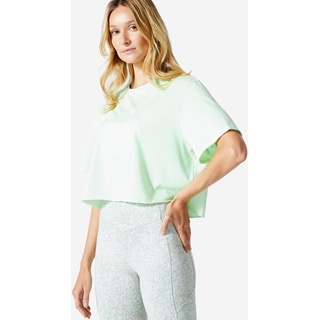 T-Shirt Crop Top Damen - 520 pastellgrün, grün, M