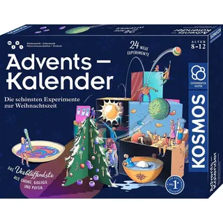 KOSMOS 661076 Experimentierkasten Adventskalender 2023, Die schönsten Experimente zur Weihnachtszeit, in 5 Min, für Kinder ab 8-12 Jahre, Spielze...